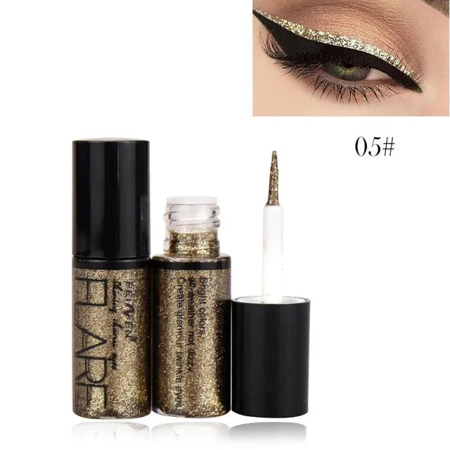 Wodoodporny eyeliner w pisaku, czarny, szybkoschnący, podwójny