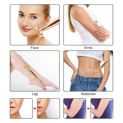 Masażer 3D Y-kształtny, obrotowy, lifting twarzy i ciała, Gua Sha