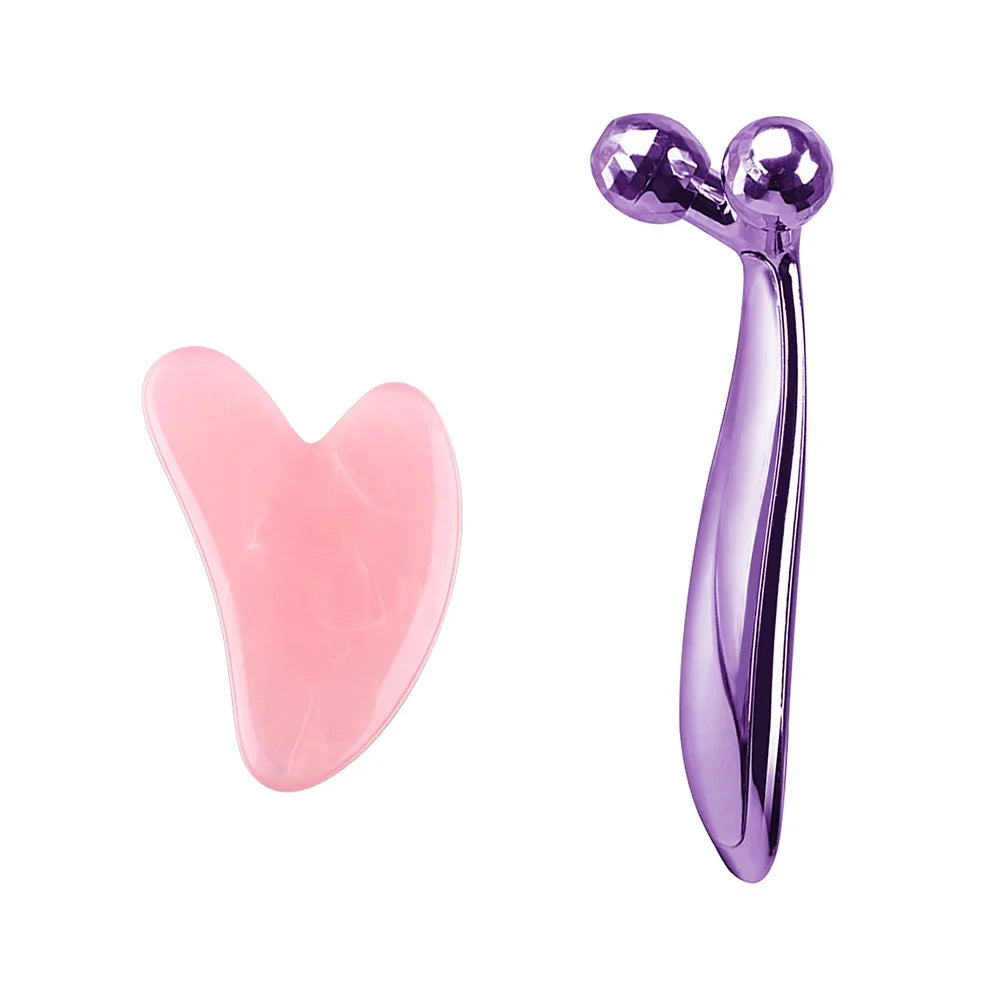 Masażer 3D Y-kształtny, obrotowy, lifting twarzy i ciała, Gua Sha