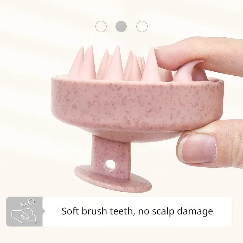 Silikonowa szczoteczka do szamponu, masaż głowy, do kąpieli i pielęgnacji włosów