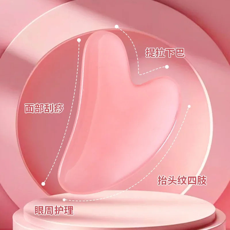 Zestaw masażerów Gua Sha, kamień do twarzy i ciała, naturalna żywica, wosk pszczeli