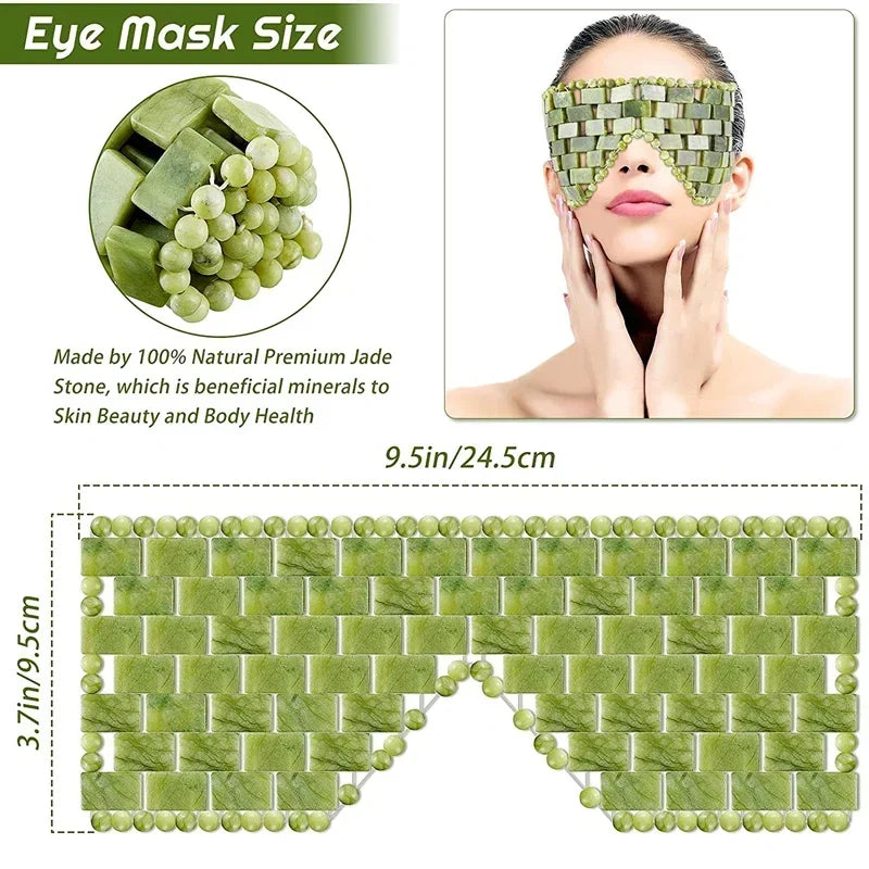 Naturalna maska jadeitowa, terapia ciepło/zimno, masażer do pielęgnacji skóry